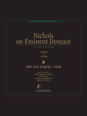 cover image of Nichols on Eminent Domain